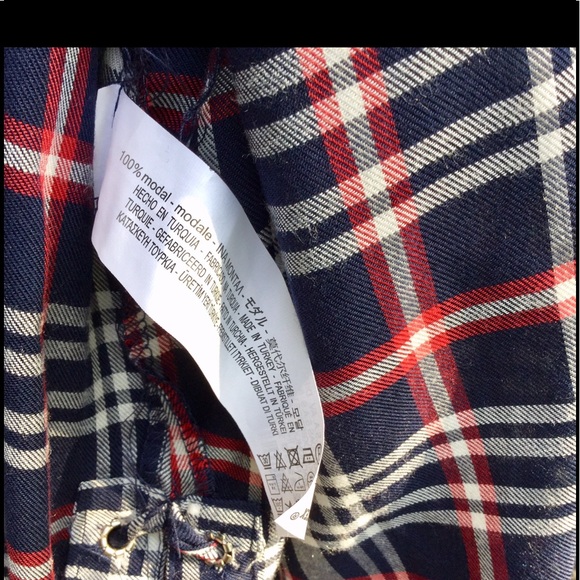 Plaid Shirt ZARA Button Down Lacing Detail - Picture 6 of 8